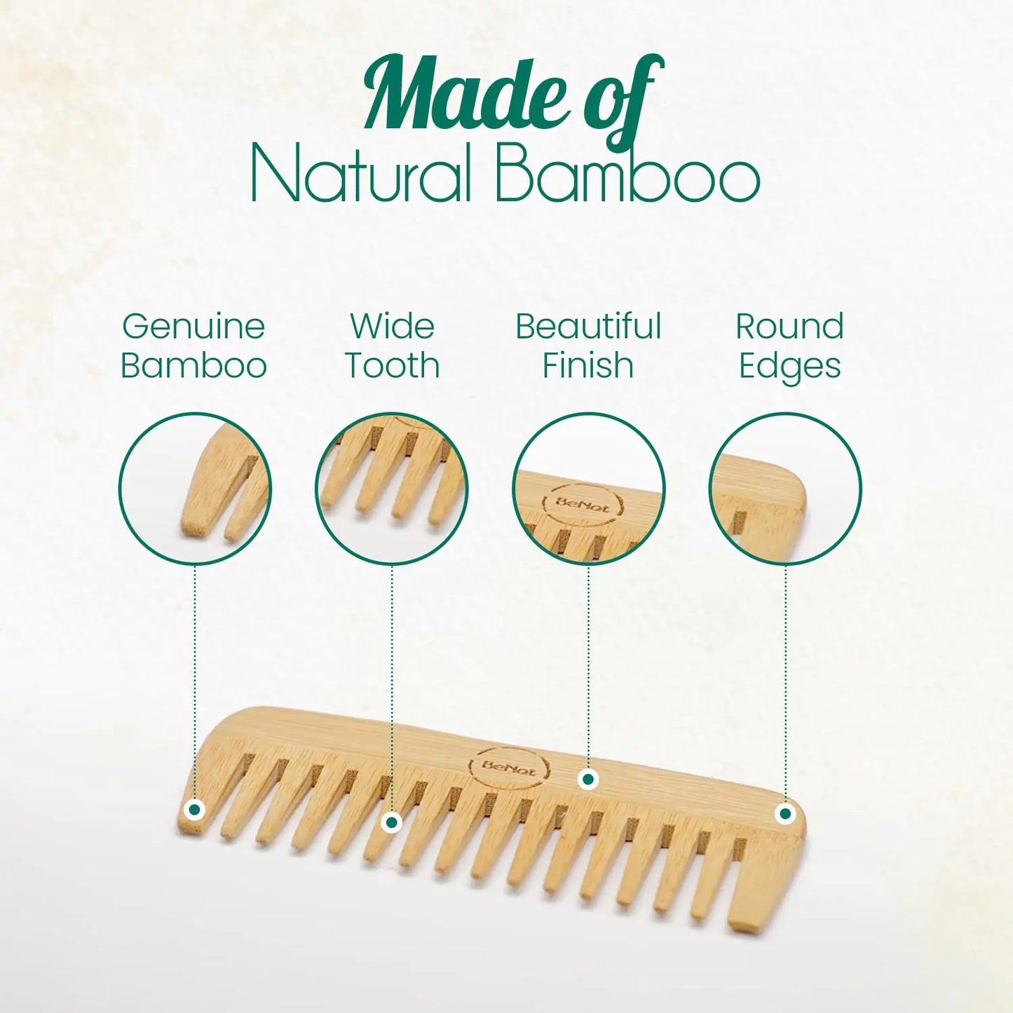 Natural Bamboo Hair Comb