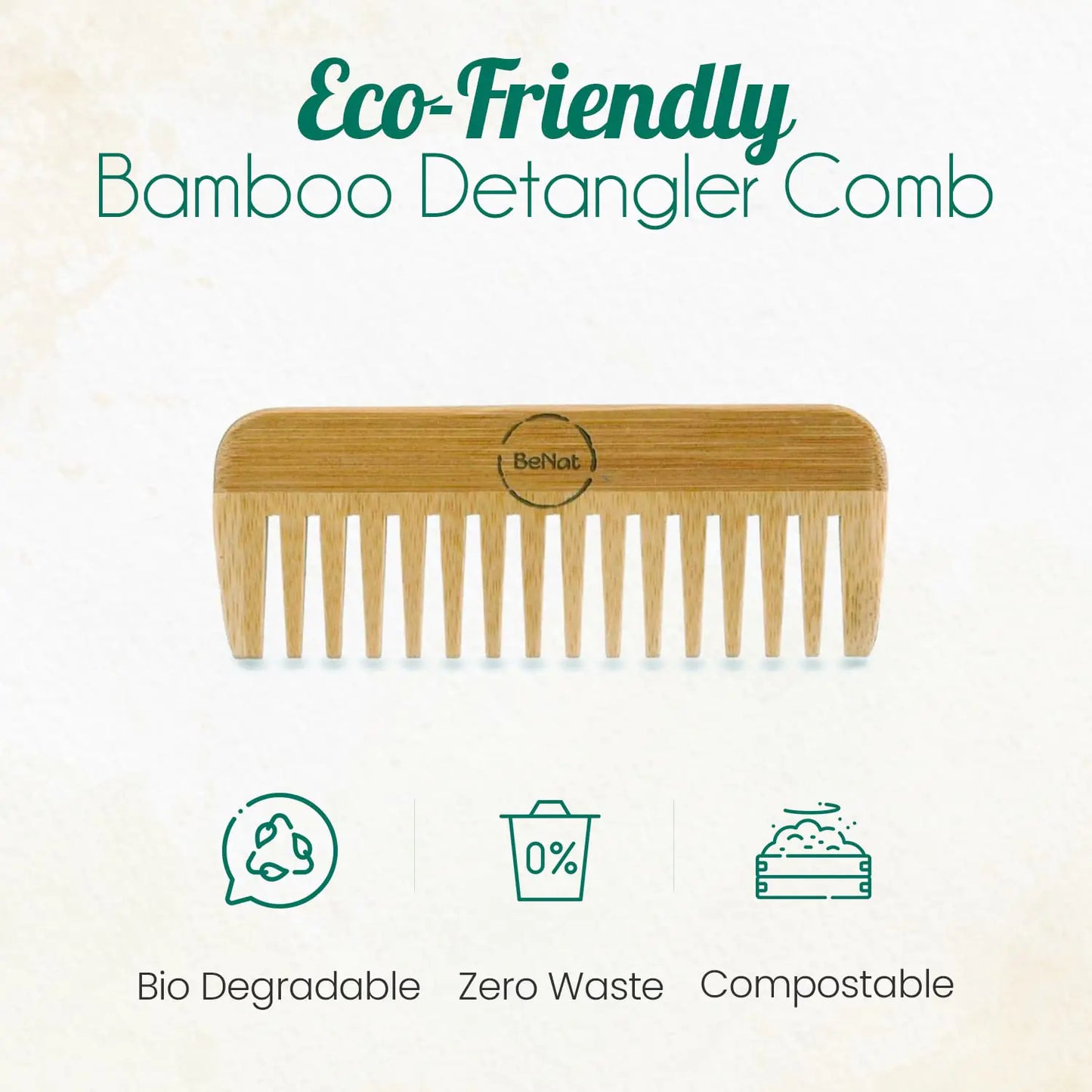 Natural Bamboo Hair Comb